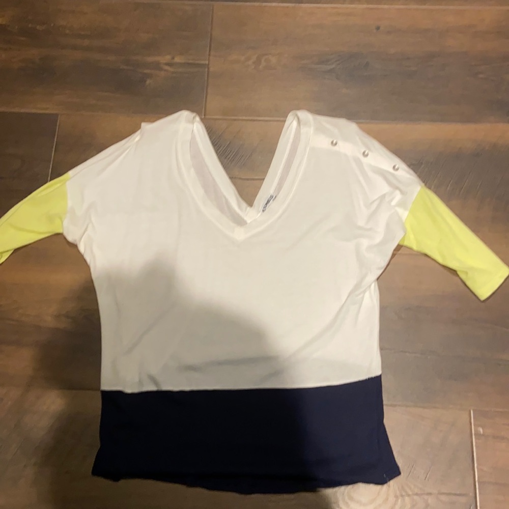 Express Color Block Tee Small